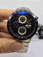 Swiss Copy Tag Heuer Carrera Calibre 16 Chronograph Automatic Watch SS Black Dial